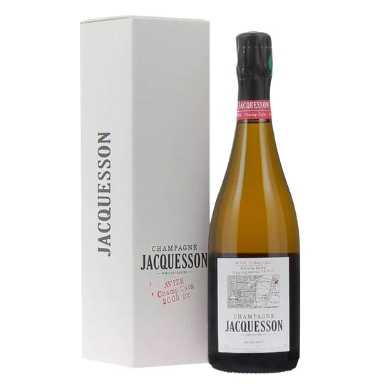 Champagne Extra Brut Blanc de Blancs Avize Grand Cru "Champ Caïn" Dégorgement Tardif 2005 - Jacquesson (astuccio)