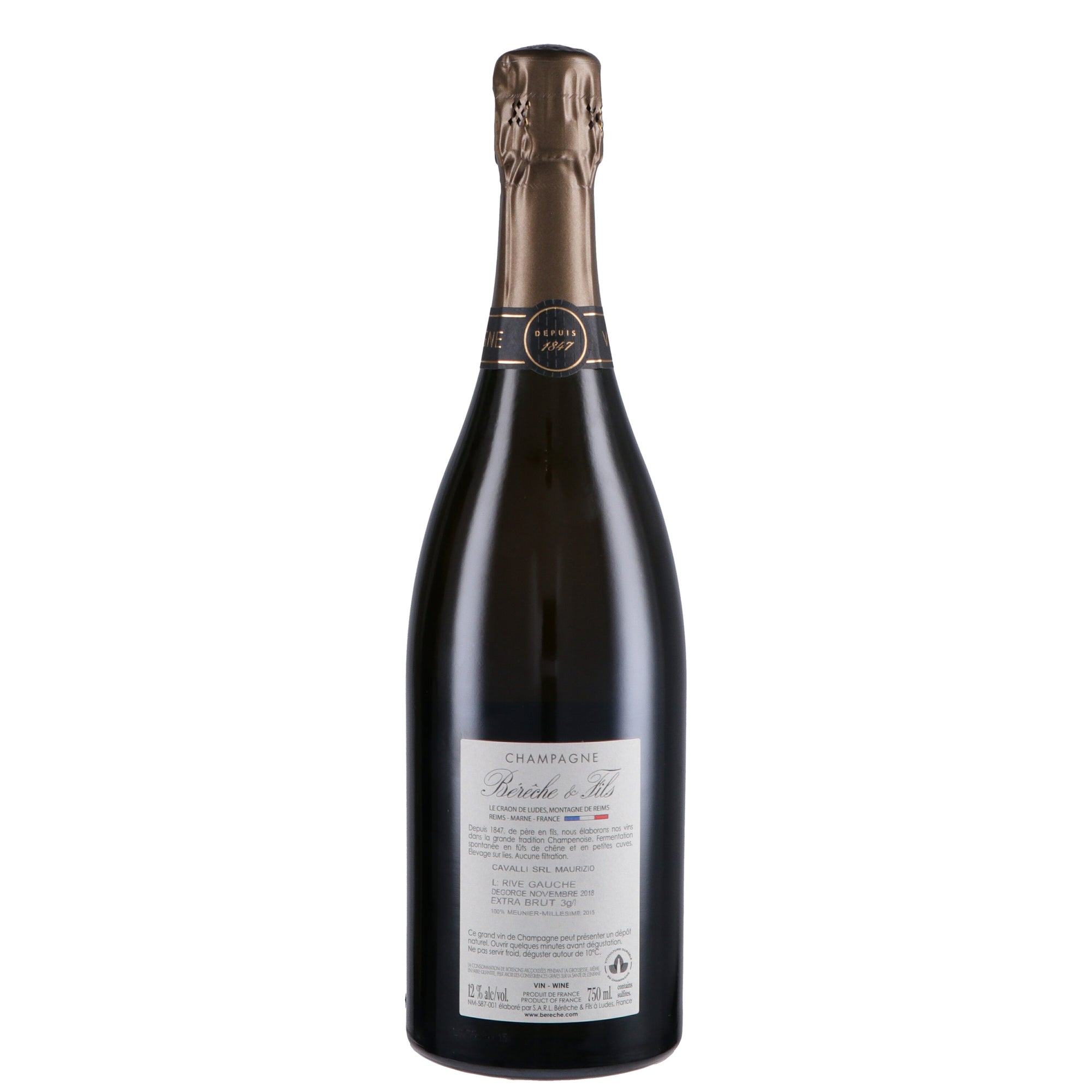 Champagne Extra Brut “Rive Gauche” 2020 - Bérèche et Fils