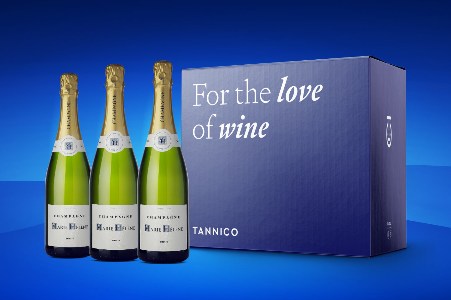 3er-Packung Champagner