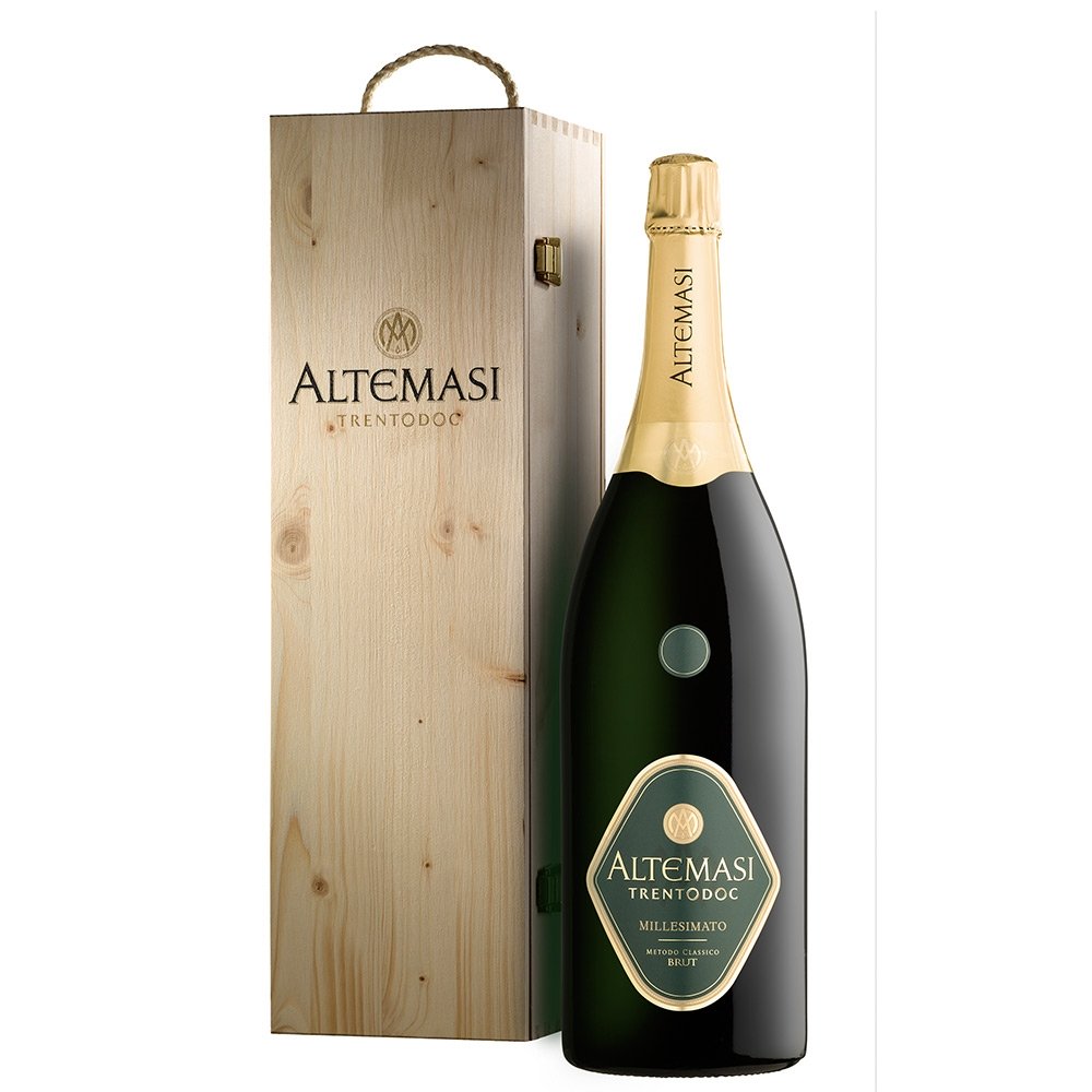 Trento Brut DOC "Millesimato" 2020 Jéroboam - Altemasi (cassetta di legno)