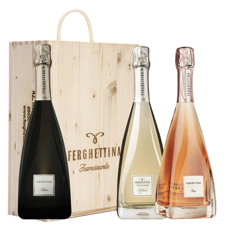 Saten 2022 + Milledì 2022 + Rosé 2022 (cassa legno 3 bottiglie)