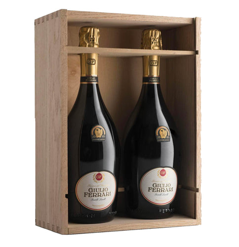 Trento DOC "Giulio Ferrari Riserva del Fondatore" 2005 - Ferrari (cassetta di legno - 2 bottiglie)