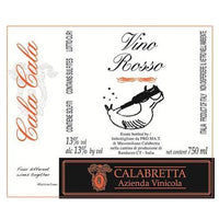Sicilia Rosso IGT "Cala Cala" - Calabretta