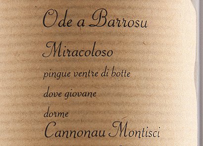 Cannonau di Sardegna DOC "Barrosu" 2022 - Giovanni Montisci