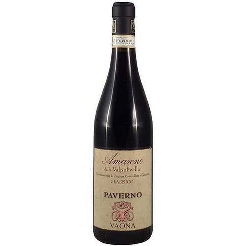 Amarone della Valpolicella Classico DOCG "Paverno" 2018 - Vaona